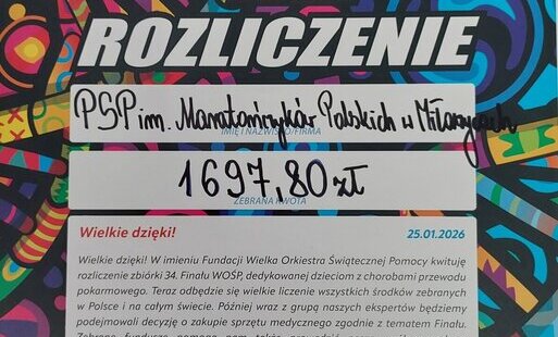 Podsumowanie zbiórki WOŚP